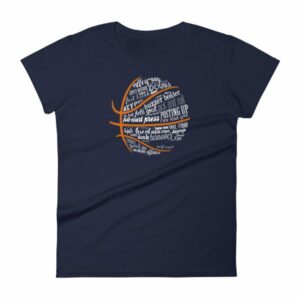 Basketball Motivational Word Cloud B Ball Terms Women's T-Shirt - Image 4