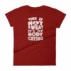 This Is Not Sweat, It's My Body Crying Workout Women's T-Shirt - Image 12