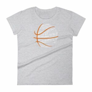 Basketball Motivational Word Cloud B Ball Terms Women's T-Shirt - Image 7