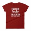 English Teacher Like A Normal Teacher Much Cooler Women's T-Shirt - Image 12