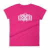Check Your Boobs Mine Tried to Kill Me Breast Cancer Awareness Women's T-Shirt - Image 15