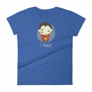 Vampire I Bite Cute Funny Creepy Halloween Women's T-Shirt - Image 9