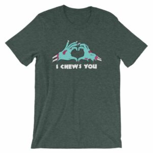 I Chews You Zombie Hands Zombie Lovers T-Shirt - Image 3