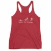 WGirls Tri Harder Funny woman's Triathlon Women's tank top - Image 12