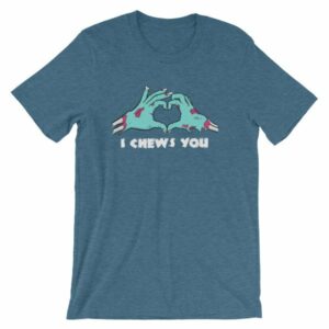 I Chews You Zombie Hands Zombie Lovers T-Shirt - Image 2