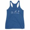 WGirls Tri Harder Funny woman's Triathlon Women's tank top - Image 9