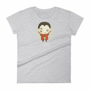 Vampire I Bite Cute Funny Creepy Halloween Women's T-Shirt - Image 7