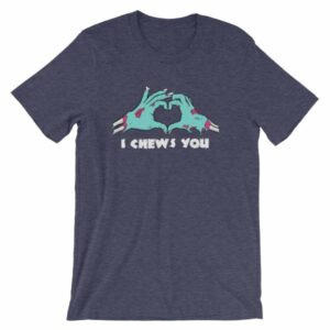 I Chews You Zombie Hands Zombie Lovers T-Shirt - Image 4