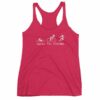 WGirls Tri Harder Funny woman's Triathlon Women's tank top - Image 13