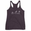 WGirls Tri Harder Funny woman's Triathlon Women's tank top - Image 8