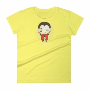 Vampire I Bite Cute Funny Creepy Halloween Women's T-Shirt - Image 12