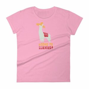 Como Te Llamas Funny Llama Spanish Word Humor Women's T-Shirt - Image 15
