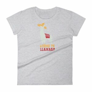 Como Te Llamas Funny Llama Spanish Word Humor Women's T-Shirt - Image 7