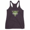 Hawaii State Cool Crossed Surfboards Tropical Women's Racerback Tank - Image 8