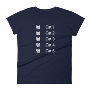 Hurricane Category Cat Scale Funny Cat lovers Women's T-Shirt - Image 4