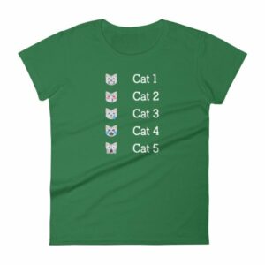 Hurricane Category Cat Scale Funny Cat lovers Women's T-Shirt - Image 8