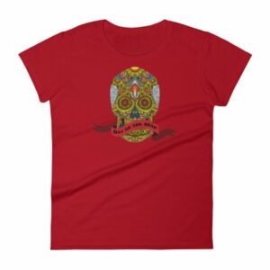 Day of the Dead Sugar Skull Dia de los Muertos Woman's T-Shirt - Image 18