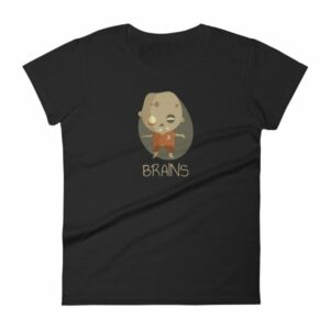 Zombie Brains Cute Funny Creepy Halloween Women's T-Shirt