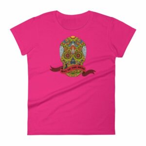 Day of the Dead Sugar Skull Dia de los Muertos Woman's T-Shirt - Image 17
