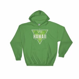 Hawaii State Cool Crossed Surfboards Tropical Hooded Sweatshirt - Image 5