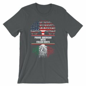 Proud American with Italian Roots Heritage T-Shirt - Image 6