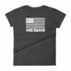 I Stand American Flag Hashtag Anthem Woman's T-Shirt - Image 3