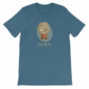 Zombie Brains Cute Funny Creepy Halloween T-Shirt - Image 5