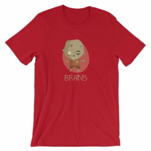 Zombie Brains Cute Funny Creepy Halloween T-Shirt - Image 24