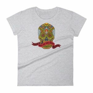 Day of the Dead Sugar Skull Dia de los Muertos Woman's T-Shirt - Image 8