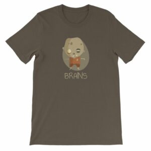 Zombie Brains Cute Funny Creepy Halloween T-Shirt - Image 17