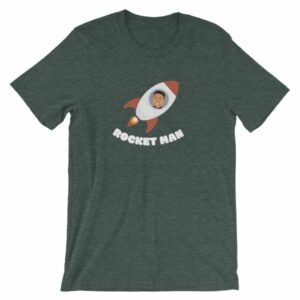 Kim Jong Un North Koreas Rocket Man Funny T-Shirt - Image 3