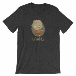 Zombie Brains Cute Funny Creepy Halloween T-Shirt - Image 16