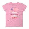 Proud American With Polish Roots Heritage Woman's T-Shirt - Image 15