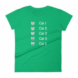 Hurricane Category Cat Scale Funny Cat lovers Women's T-Shirt - Image 10
