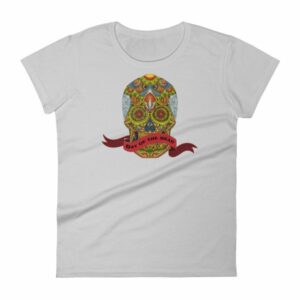 Day of the Dead Sugar Skull Dia de los Muertos Woman's T-Shirt - Image 12