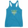 Hawaii State Cool Crossed Surfboards Tropical Women's Racerback Tank - Image 12