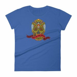 Day of the Dead Sugar Skull Dia de los Muertos Woman's T-Shirt - Image 10