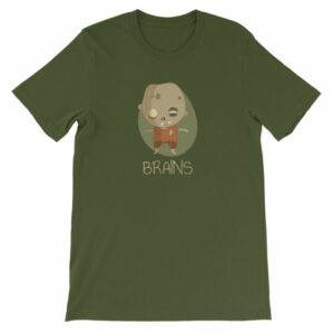 Zombie Brains Cute Funny Creepy Halloween T-Shirt - Image 9