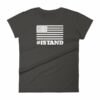 I Stand American Flag Hashtag Anthem Woman's T-Shirt - Image 2
