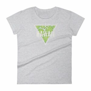 Hawaii State Cool Crossed Surfboards Tropical Woman's T-Shirt - Image 7