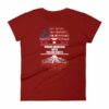 Proud American With Polish Roots Heritage Woman's T-Shirt - Image 14