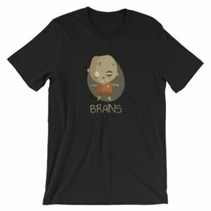 Zombie Brains Cute Funny Creepy Halloween T-Shirt - Image 2