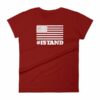 I Stand American Flag Hashtag Anthem Woman's T-Shirt - Image 14