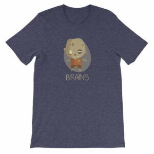 Zombie Brains Cute Funny Creepy Halloween T-Shirt - Image 7