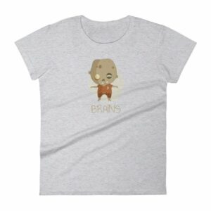 Zombie Brains Cute Funny Creepy Halloween Women's T-Shirt - Image 7
