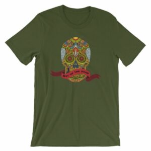 Day of the Dead Sugar Skull Dia de los Muertos T-Shirt - Image 5