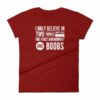 I Believe In The 1st Amendment And Boobs Funny Women's T-Shirt - Image 14
