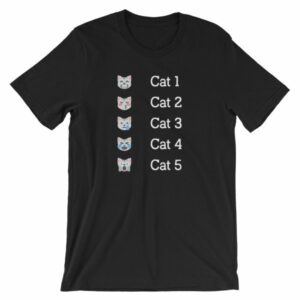 Hurricane Category Cat Scale Funny Cat lovers T-Shirt