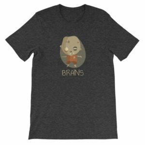 Zombie Brains Cute Funny Creepy Halloween T-Shirt - Image 15