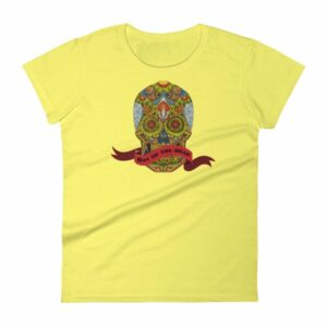 Day of the Dead Sugar Skull Dia de los Muertos Woman's T-Shirt - Image 13